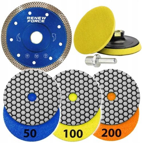 ZESTAW TARCZ DIAMENTOWYCH DO CIĘCIA I SZLIFOWANIA GRESU SPIEKU PŁYTEK na Arena.pl
