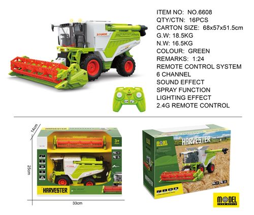 Kombajn R/C 1:24 Zielony na Arena.pl