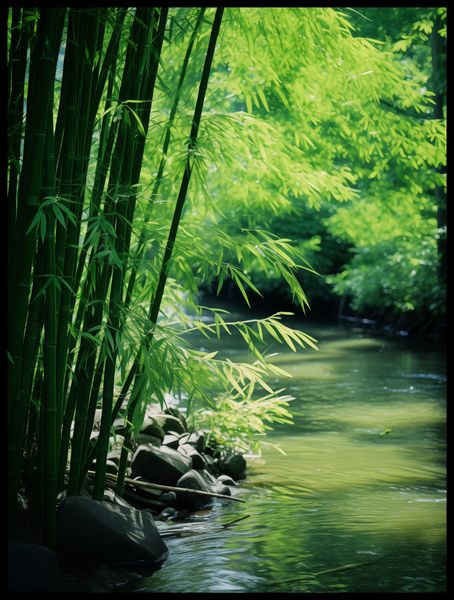 Plakat 60x80cm Spokój Bambusów zdjęcie 2