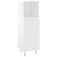 Szafka łazienkowa, biała, 30x30x95 cm, płyta wiórowa