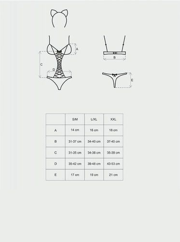 Gepardina. Seksowny kostium 3-częściowy L/XL. na Arena.pl