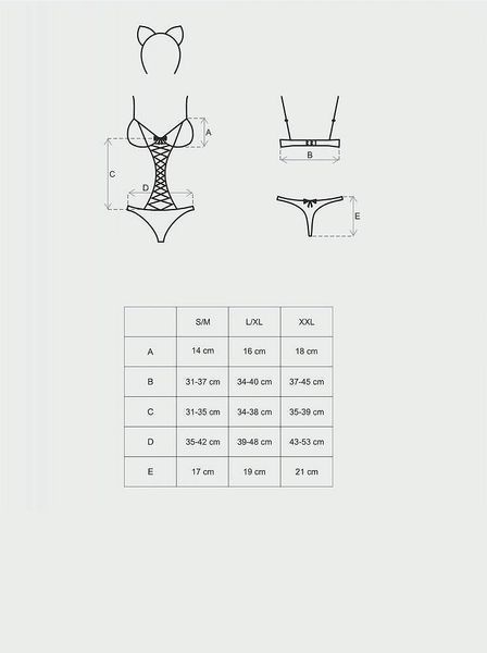 Gepardina. Seksowny kostium 3-częściowy L/XL. zdjęcie 9