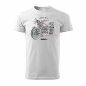 Koszulka motocyklowa na motor Sokół 600 męska biała REGULAR L