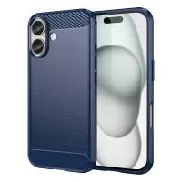 etui silikonowe carbon case do iphone 16 plus - niebieskie