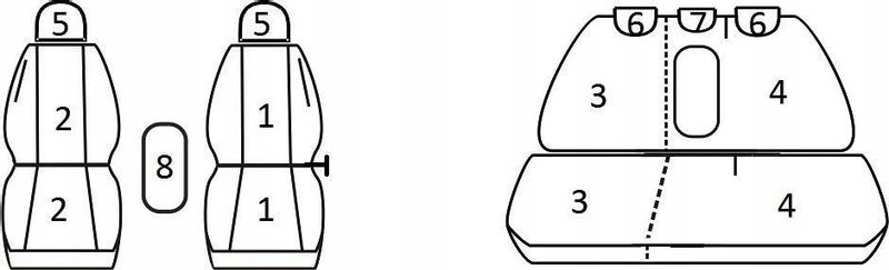 Pokrowce miarowe do Ford Mondeo IV (2007-2014r) zdjęcie 2