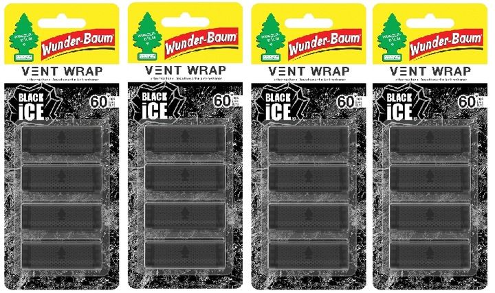 WUNDER BAUM VENT WRAP ODŚWIEŻACZ BLACK ICE zdjęcie 2