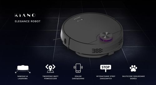 Odkurzacz jeżdzący Kiano Elegance Robot na Arena.pl