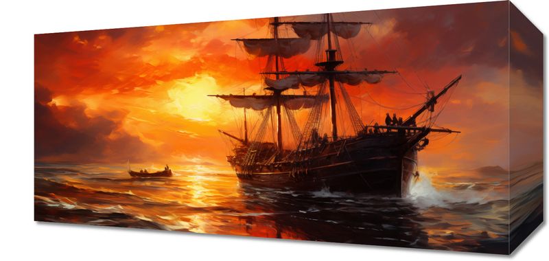 Obraz 40x20cm Ogień na Wodzie zdjęcie 1