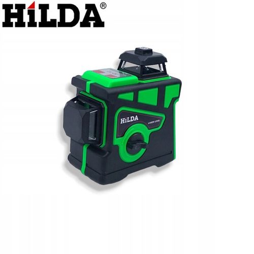 HILDA POZIOMICA 3D 12 LINII LASER KRZYŻOWY SAMOPOZIOMUJĄCY NIWELATOR 2 AKU na Arena.pl