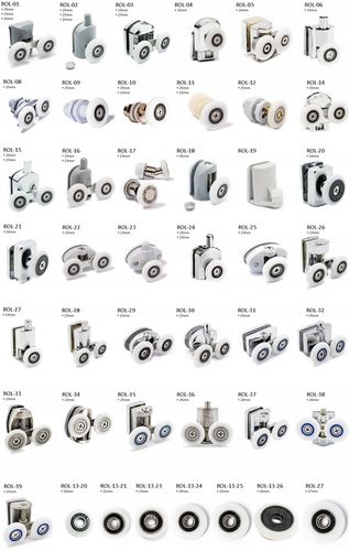 Komplet 8szt rolek do kabin prysznicowych 25mm na Arena.pl