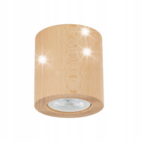 PLAFON LAMPA SUFITOWA SPOT TK LIGHTING EVE 10121 1xGU10 DREWNIANY