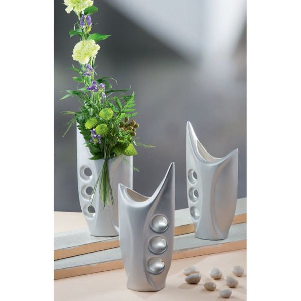 Wazon Ceramiczny Bass flakon szary eco zdjęcie 4