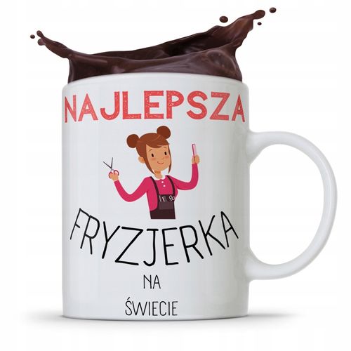 Kubek Dla Fryzjera Fryzjerki Najlepsza Fryzjerka Z Nadrukiem Ze Zdjęciem na Arena.pl