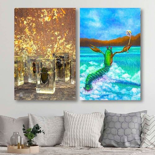 Deco Panel, Owady we szkle abstrakcja 40x60 na Arena.pl