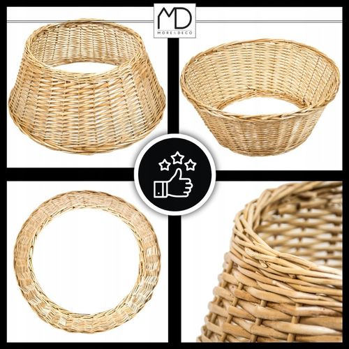 Osłona wiklinowa brąz na doniczkę stojak pod choinkę na święta wiklina kosz na Arena.pl