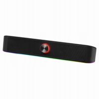 Soundbar Defender Z10 2.0 6W czarny podświetlenie bluetooth