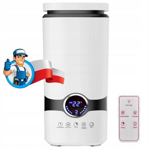 Nawilżacz powietrza AUTOMATYCZNY + AROMATERAPIA 3w1 + 3 OLEJKI FILTR PILOT na Arena.pl