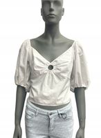 ABERCROMBIE & FITCH TOP BIAŁY DAMSKIE ROZMIAR XL