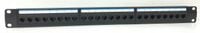 PATCHPANEL 24-PORTY MONTOWANY W SZAFIE RJ45 PATCH PANEL RAMA UCHWYT