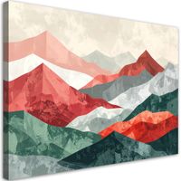 Obraz do salonu sypialni biura kuchni, Zielono zółte góry 30x20