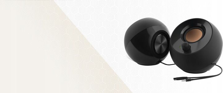 BIURKOWE GŁOŚNIKI KOMPUTEROWE 2.0 USB Jack 3.5mm Creative Pebble CZARNE zdjęcie 2