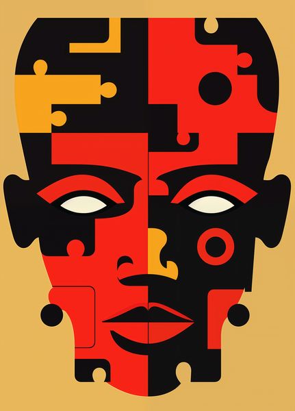 Plakat 39,5x55cm Puzzle Tożsamości zdjęcie 1