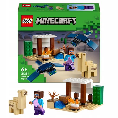 LEGO Minecraft 21251 Pustynna wyprawa Steve'a na Arena.pl
