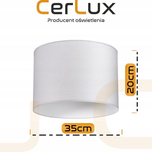 Abażur KLOSZ LAMPA SZARY 35cm na Arena.pl