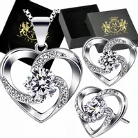Mennica Świdnicka - Serca Zestaw Prezent na Urodziny Komplet Srebro