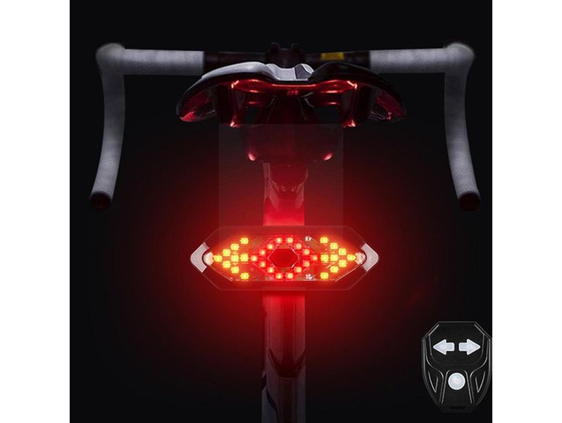 Kierunkowskazy rowerowe sygnalizacja tył led pilot oświetlenie migacz zdjęcie 6