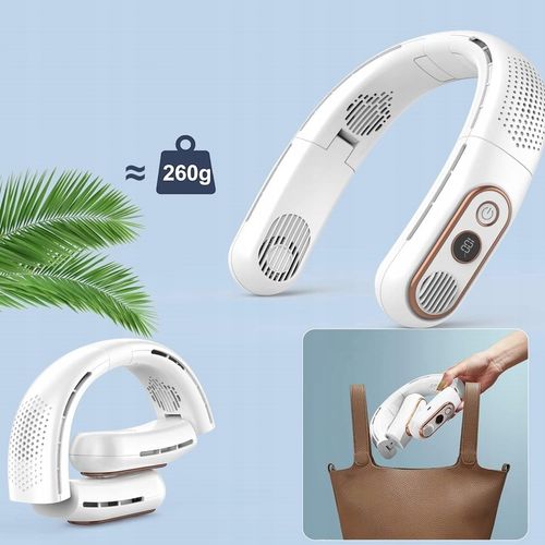 NECK FAN 3000MAH PORTABLE WITH 3 ADJUSTABLE SPEEDS USB FAN na Arena.pl
