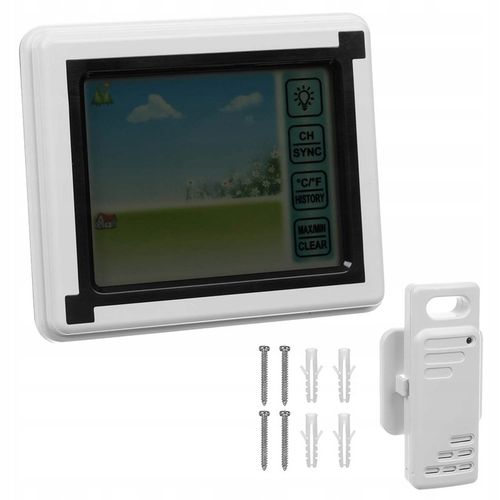 BEZPRZEWODOWA STACJA POGODY HIGROMETR TERMOMETR Z CZUJNIKIEM na Arena.pl