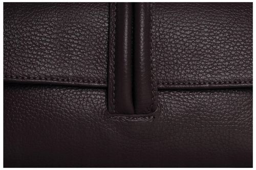 WŁOSKA SKÓRZANA KOPERTÓWKA TOREBKA WIZYTOWA SOLOME FLORA BRĄZOWA WIECZOROWA na Arena.pl