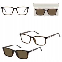 2w1 Okulary Korekcyjne Zerówki z NAKŁADKĄ PRZECIWSŁONECZNĄ z Polaryzacją