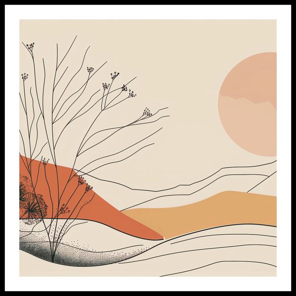 Plakat 80x80cm Pustynna Wydma zdjęcie 3