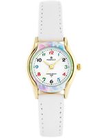 ZEGAREK DZIECIĘCY PERFECT - KOMUNIJNY - biały / barwny ring (zp800b)