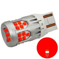 żarówka W21/5W LED 7443 10-50V bez błędu 2800lm czerwona
