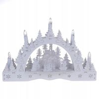 Świecznik Adwentowy LED drewniany