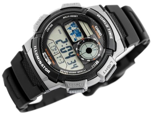 ZEGAREK MĘSKI CASIO AE-1000W 1BVDF (zd073g) - WORLD TIME na Arena.pl