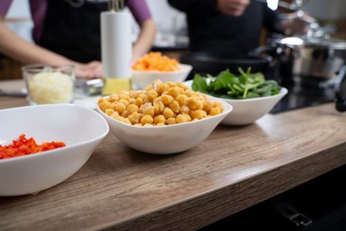 Komplet 6 miseczek 19 cm salaterki białe kwadratowe na zupę sałatki desery na Arena.pl