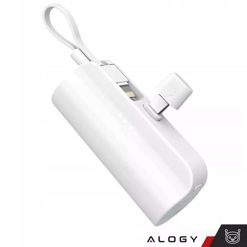 MAŁY PowerBank 5000 mAh kieszonkowy do iPhone 16 15 14 USB-C TYP-C 5000mAh na Arena.pl