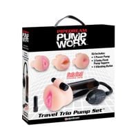 pompka do penisa zestaw travel trio pump set pipedream pump worx