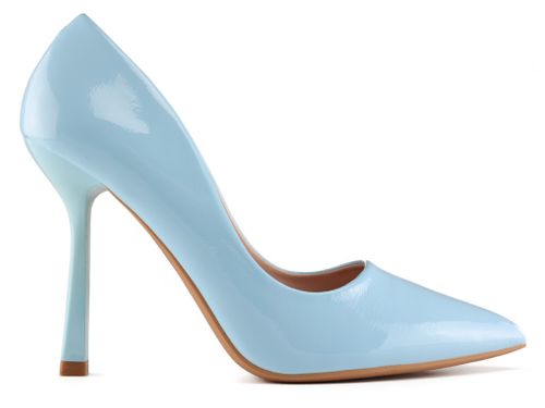 Błękitny szpilki damskie eko skóra klasyczne 40 na Arena.pl