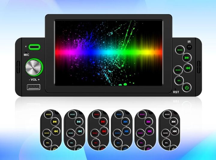 RADIO SAMOCHODOWE 1DIN BLUETOOTH 5" EKRAN DOTYK APPLE CARPLAY ANDROID AUTO zdjęcie 13