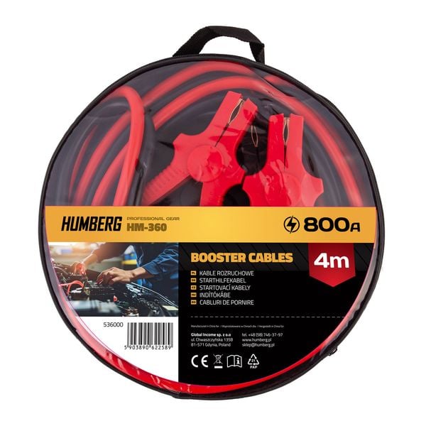 Kable rozruchowe 4m 800A HM-360 Humberg zdjęcie 3