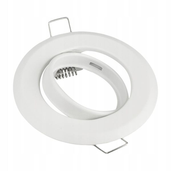 ZESTAW 6x LED GU10 8W OPRAWA halogen BIAŁA OKRĄGŁA zdjęcie 3