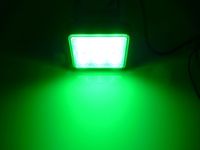 mocna Lampa 6 LED 10x8 cm ZIELONA sygnalizacyjna kontrolna 12v 24v 40W