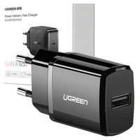 ładowarka sieciowa ugreen ed011, usb, 2.1a (czarna)