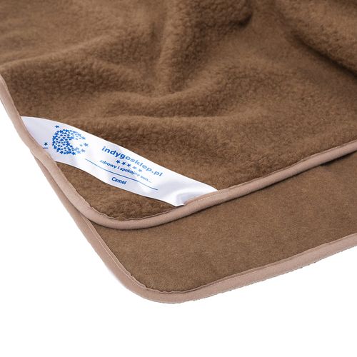 Koc wełniany camel brąz 200x260 (+-5cm) na Arena.pl