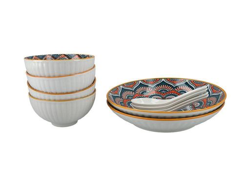 Kpl. 4 miseczek z łyżeczkami + 2 talerze na Arena.pl